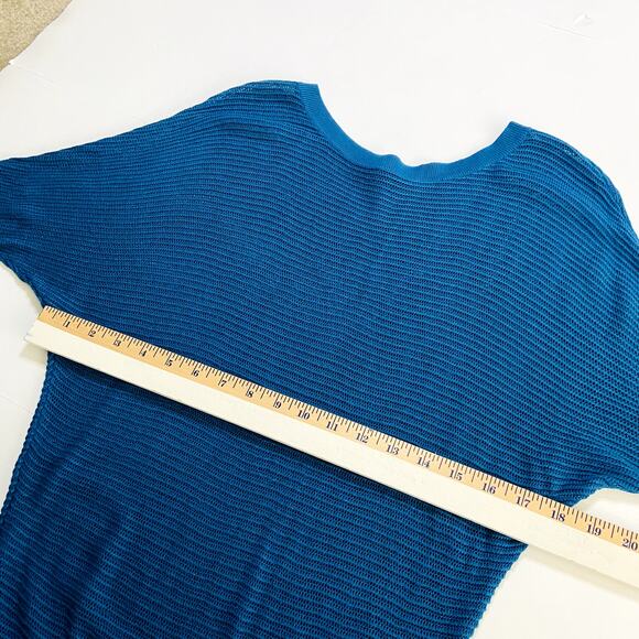 Express Blue Mesh  Top Size Small - Picture 3 of 6